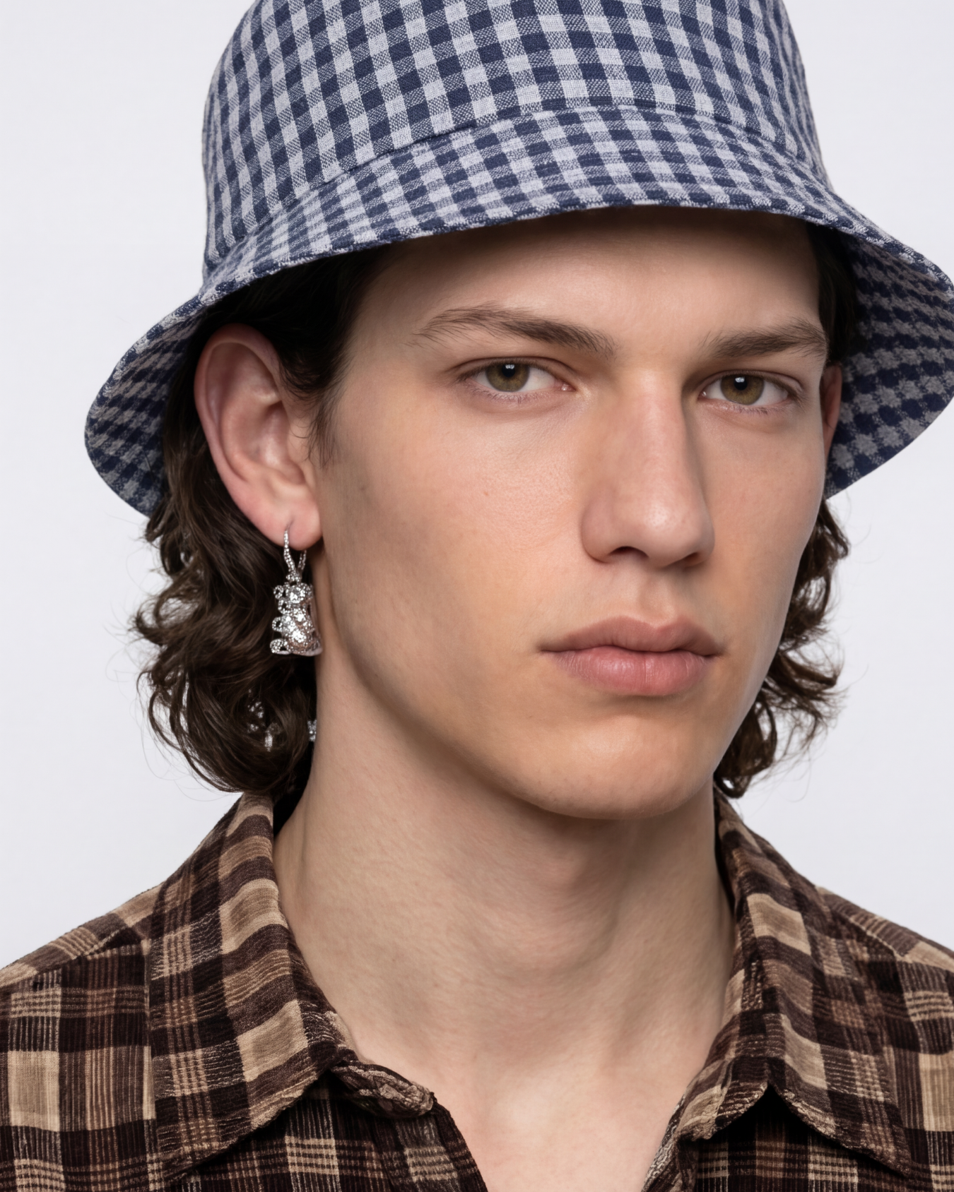 Silver Gummy Bear Earring