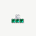 Green Tetris Earring