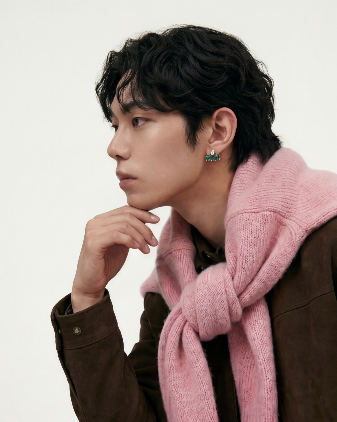 Green Tetris Earring